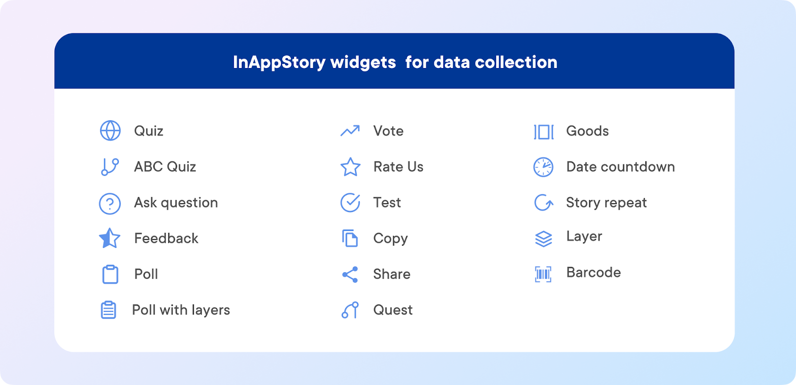 InAppStory widgets